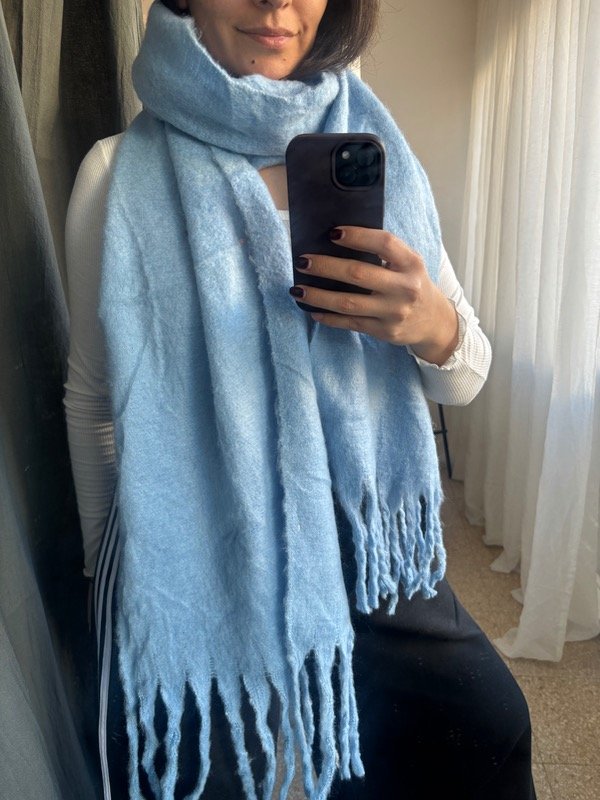 Producto - Bufandon Celeste