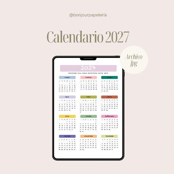 Producto - ARCHIVO DIGITAL Agenda 2027 completa full color - 2