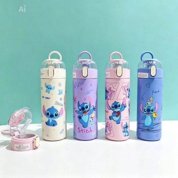 Producto - Botella Termo Stitch Celeste 420 ml
