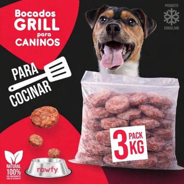 Producto - Pack GRILL Bocados para Caninos x 3 Kg.