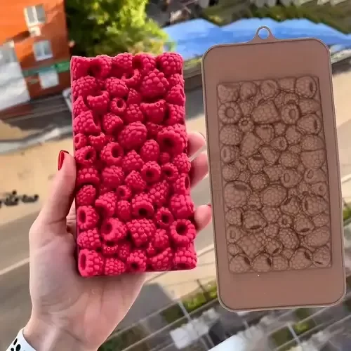 Producto - Molde de silicona barra frambuesas