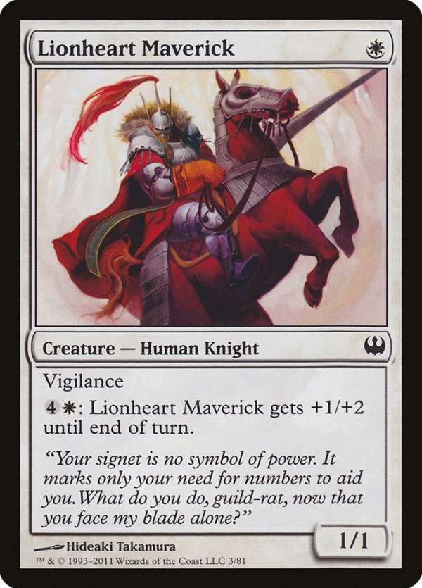 Producto - Lionheart Maverick  Duel Decks: Knights vs. Dragons