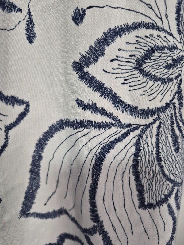 Producto - Babucha Moda Italiana Elastizada Nueva Temporada Abarca 42 al 48 Blanco y Azul - 1