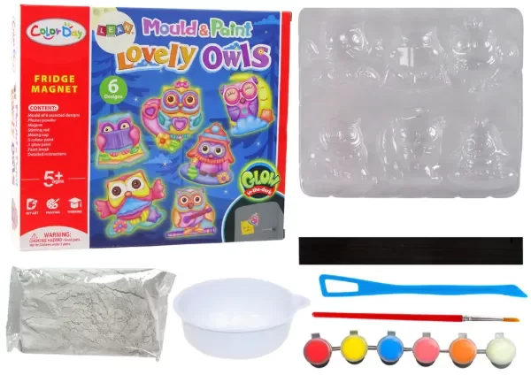 Producto - SET DE ARTE EN YESO BUHOS X6 DISEÑOS