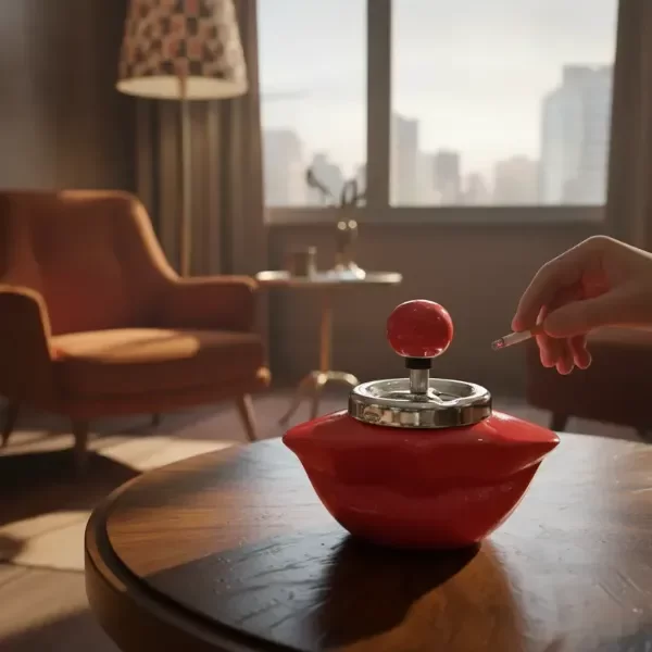 Producto - Cenicero Vintage De Los 70s Rojo