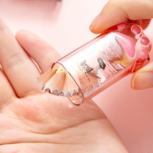 Producto - Sacapunta huellita rosa