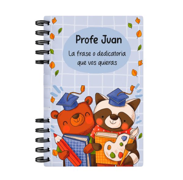 Producto - Cuaderno dia del maestro animalitos 200 hojas