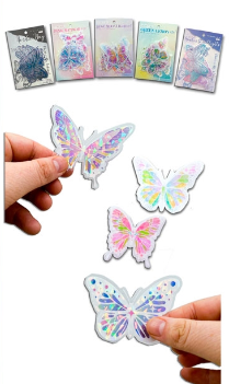 Producto - STICKER ADORNO MARIPOSA HOLOGRAFICA X1