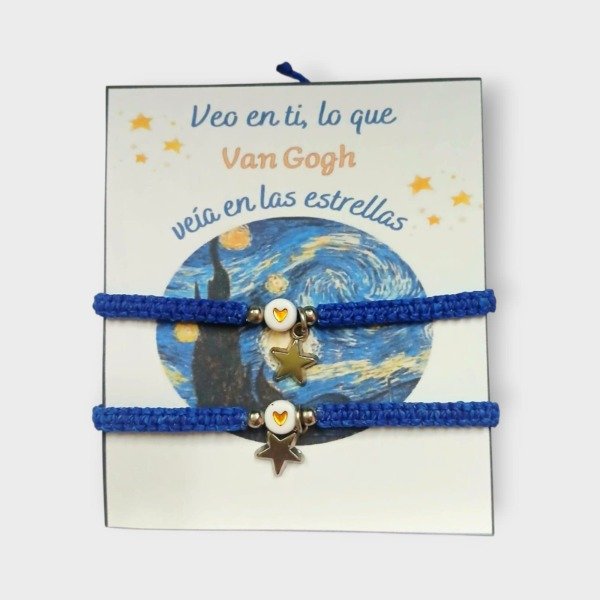 Producto - Pulseras x 2 " Veo en ti, lo que Van Gogh veía en las estrellas"