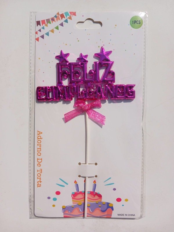 Producto - Cake Topper Acrílico "FC" Metalizado M10