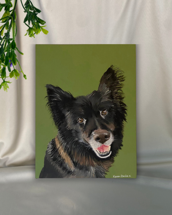 Producto - Retrato de Mascota en Fibrofácil Común