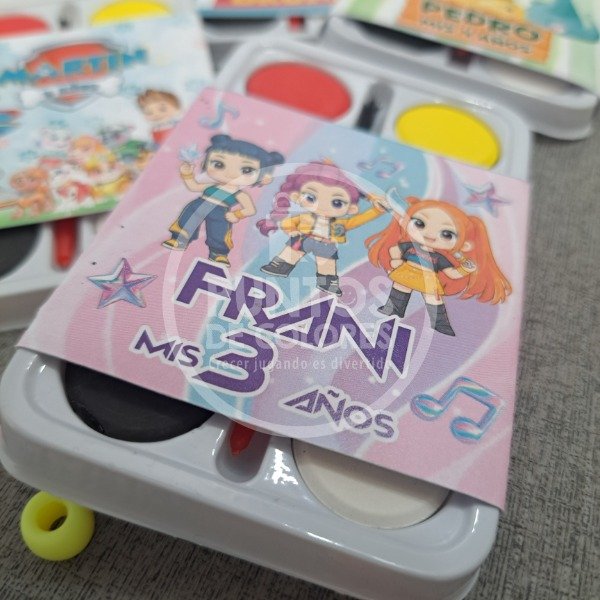 Producto - ACUARELITAS DE 6 COLORES, PERSONALIZADAS - 3
