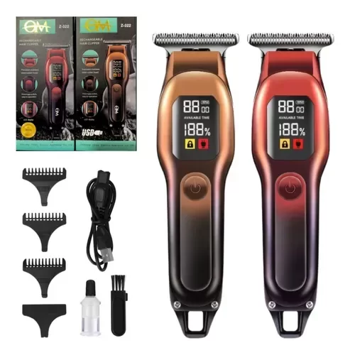 Producto - Maquina De Cortar Pelo Om c/ Display Inalambrica