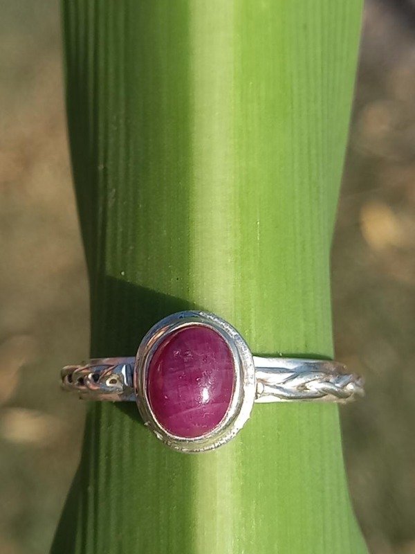 Producto - Anillo de Rubi y plata 18 mm
