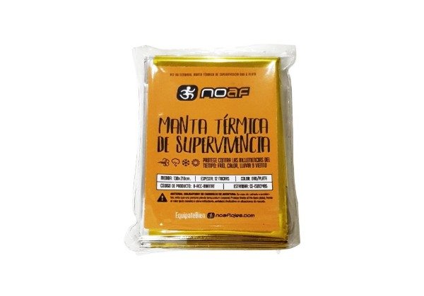 Producto - MANTA TÉRMICA DE SUPERVIVENCIA NOAFLOJES