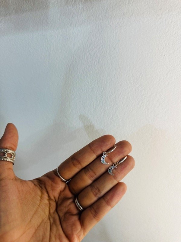 Producto - Argollitas luna cubic multicolor