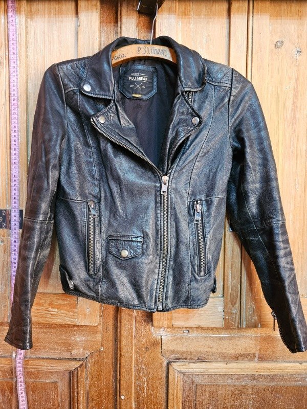 Producto - Campera de cuero Sintético Pull And Bear T.1