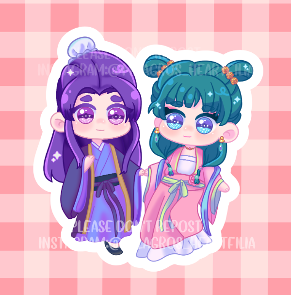 Producto - Sticker - Mao mao y Jinshi