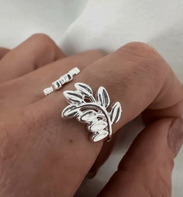 Producto - ANILLO HOJAS GRANDES AJUSTABLES