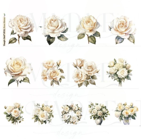 Producto - TRANSFER STICK ROLL ROSAS BLANCAS