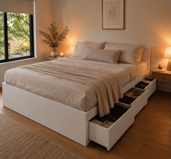 Producto - CAMA con base de  6 cajones - 0