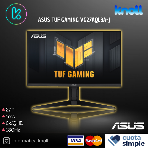 Producto - ASUS MONITOR TUF GAMING 27" VG27AQL3A-J QHD