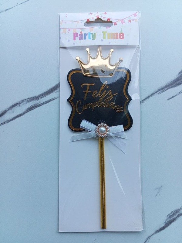 Producto - Topper torta feliz cumpleaños