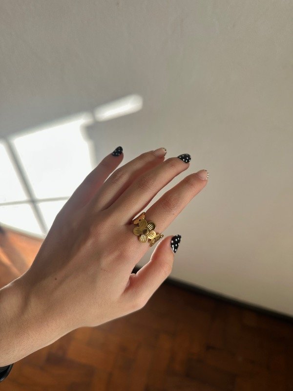 Producto - Anillo Cleo Acero dorado