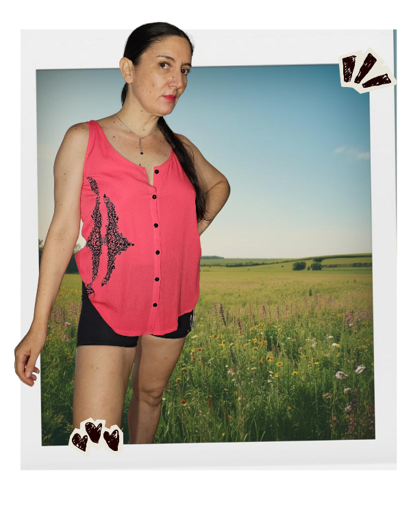 Producto - Camisa sin mangas estampada