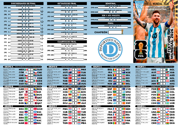 Producto - 25 Fixture Mundial 2026