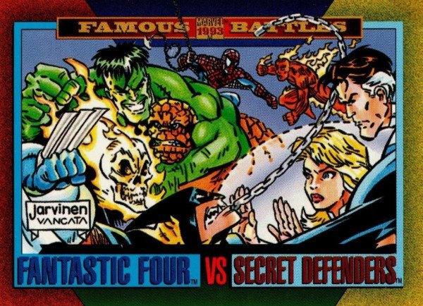 Producto - 1993 SkyBox Marvel Universe #174 - Fantastic Four / Secret Defenders FB