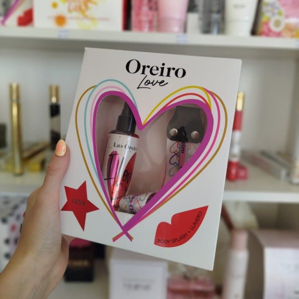 Producto - Estuche body splash love + llavero las oreiro