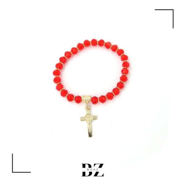 Producto - PULSERAS CRISTAL CON DIJE X 12 PCS VARIOS COLORES - 1898