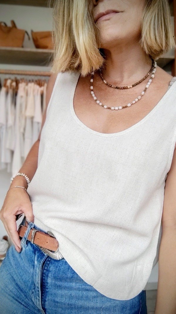 Producto - Musculosa lino Datura