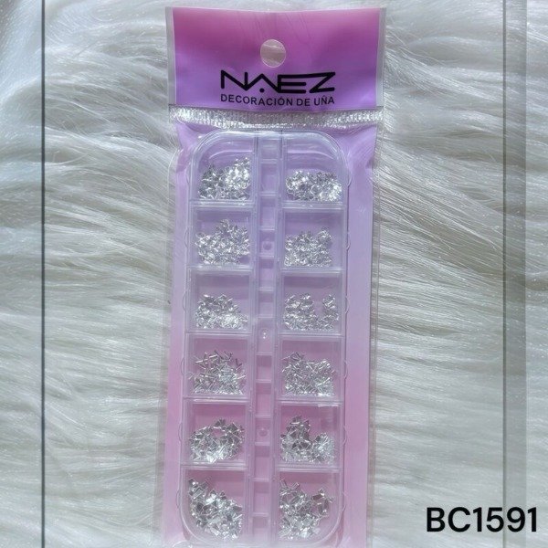 Producto - mini moños plateados