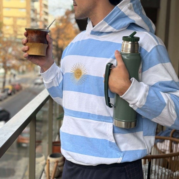 Producto - Buzo Sol de Mayo Blanco y Celeste