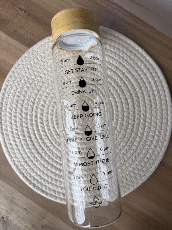 Producto - Botella de vidrio y bambú - 2