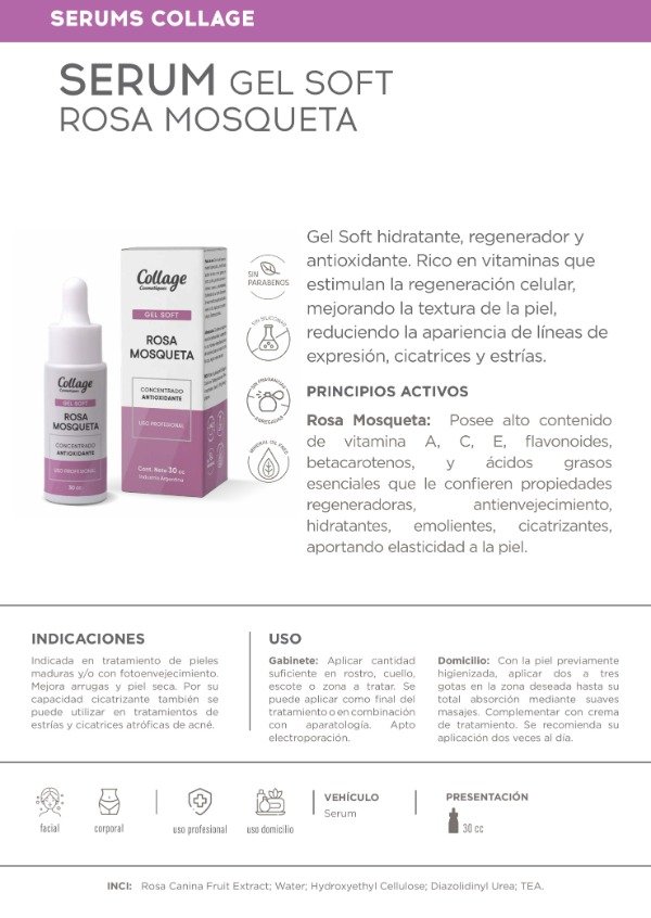 Producto - Collage Gel Rosa Mosqueta 30ml