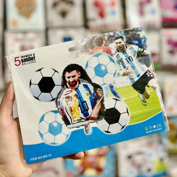 Producto - Set de globos MESSI 5 pcs