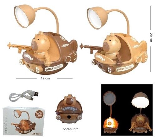 Producto - Velador Capybara Avión