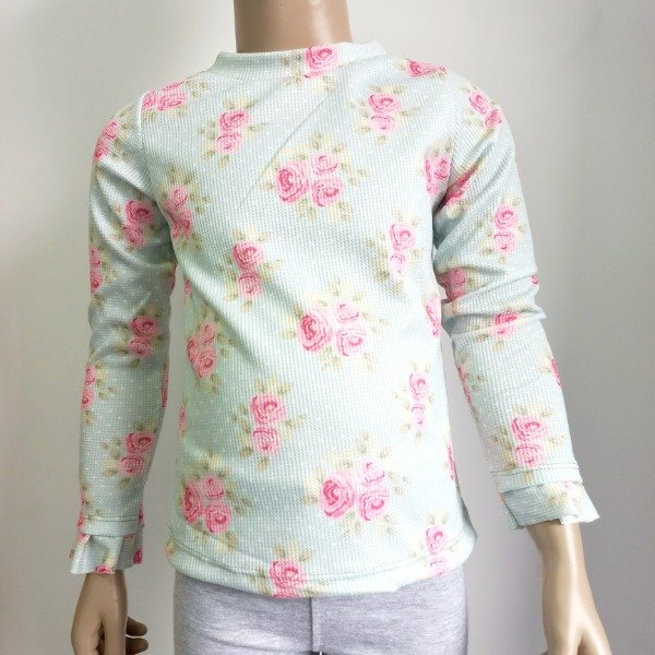 Producto - REMERA MINI WAFFLE - ROSAS (VERDE)