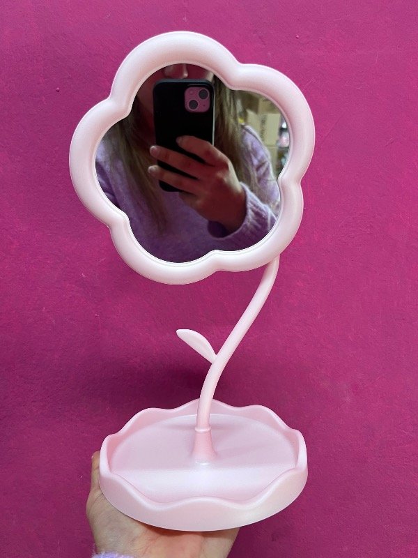 Producto - Espejo exhibidor forma flor