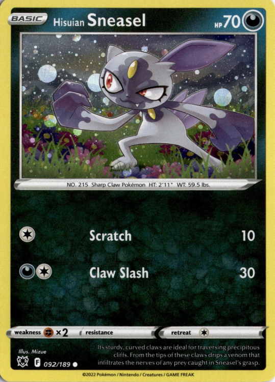 Producto - Hisuian Sneasel - 092/189 - Astral Radiance Holo Cosmos