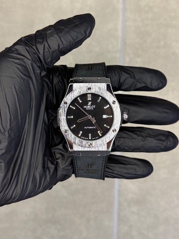 Producto - HUBLOT PLATA NEGRO (automático AA+)