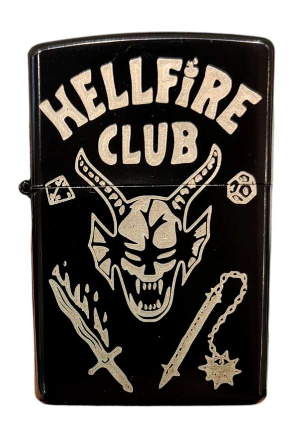 Producto - ENCENDEDOR RECARGABLE A BENCINA HELLFIRE CLUB STRANGER THINGS