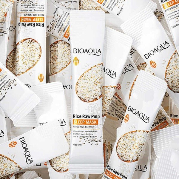 Producto - Mascarilla de dormir Bioaqua Rice Raw Pulp Sleep Mask