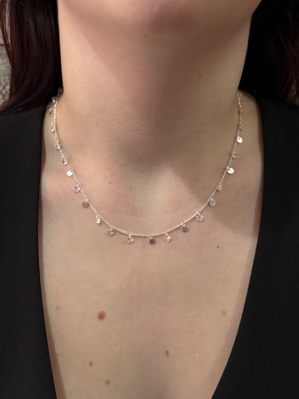 Producto - Gargantilla moneditas y cristales