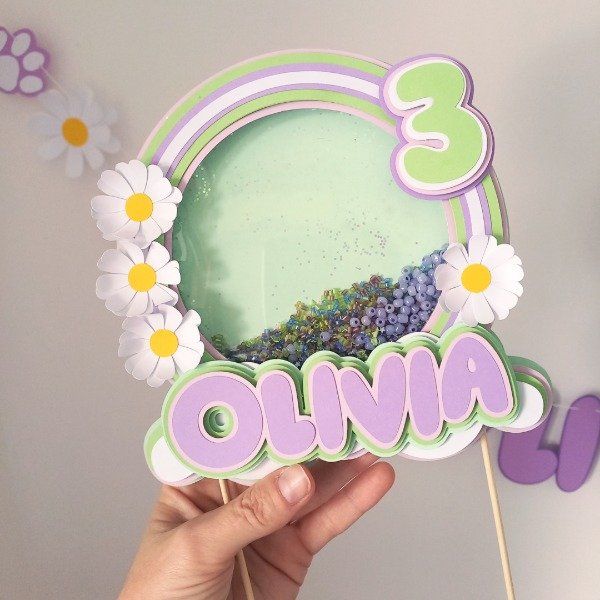 Producto - Cake topper 3D shaker personalizado
