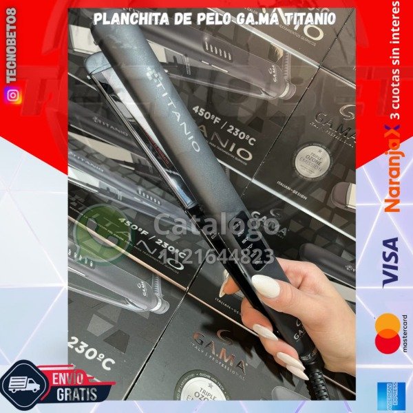 Producto - PLANCHITA DE PELO GAMA TITANIO