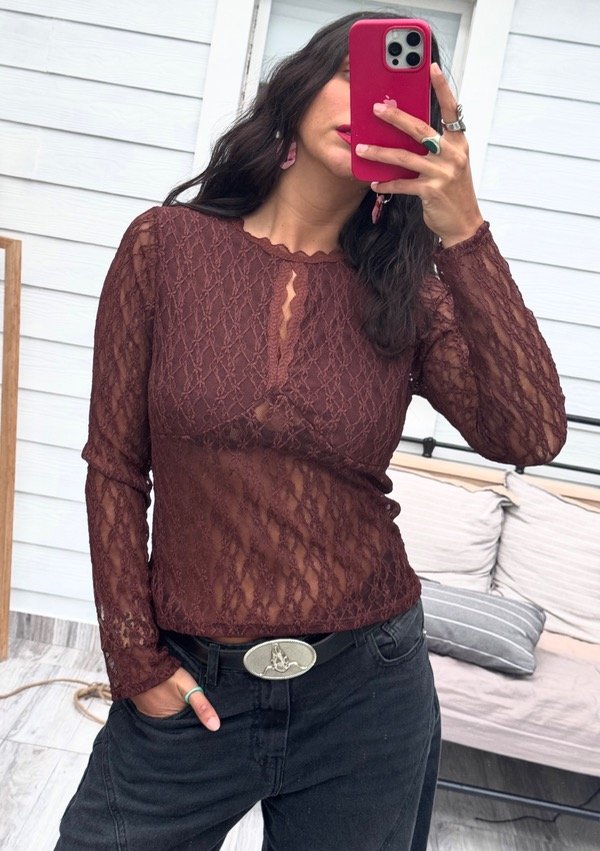 Blusa jet #Choco — imagen 2